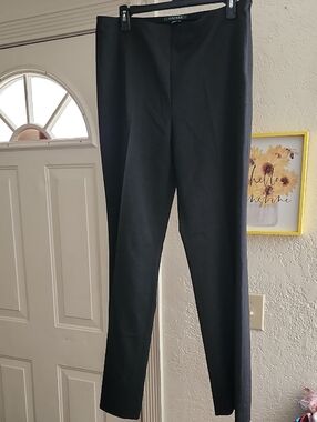 Lauren Ralph Lauren Classic Wide Leg Career Trousers Dark Grey Sz 10 Officewear